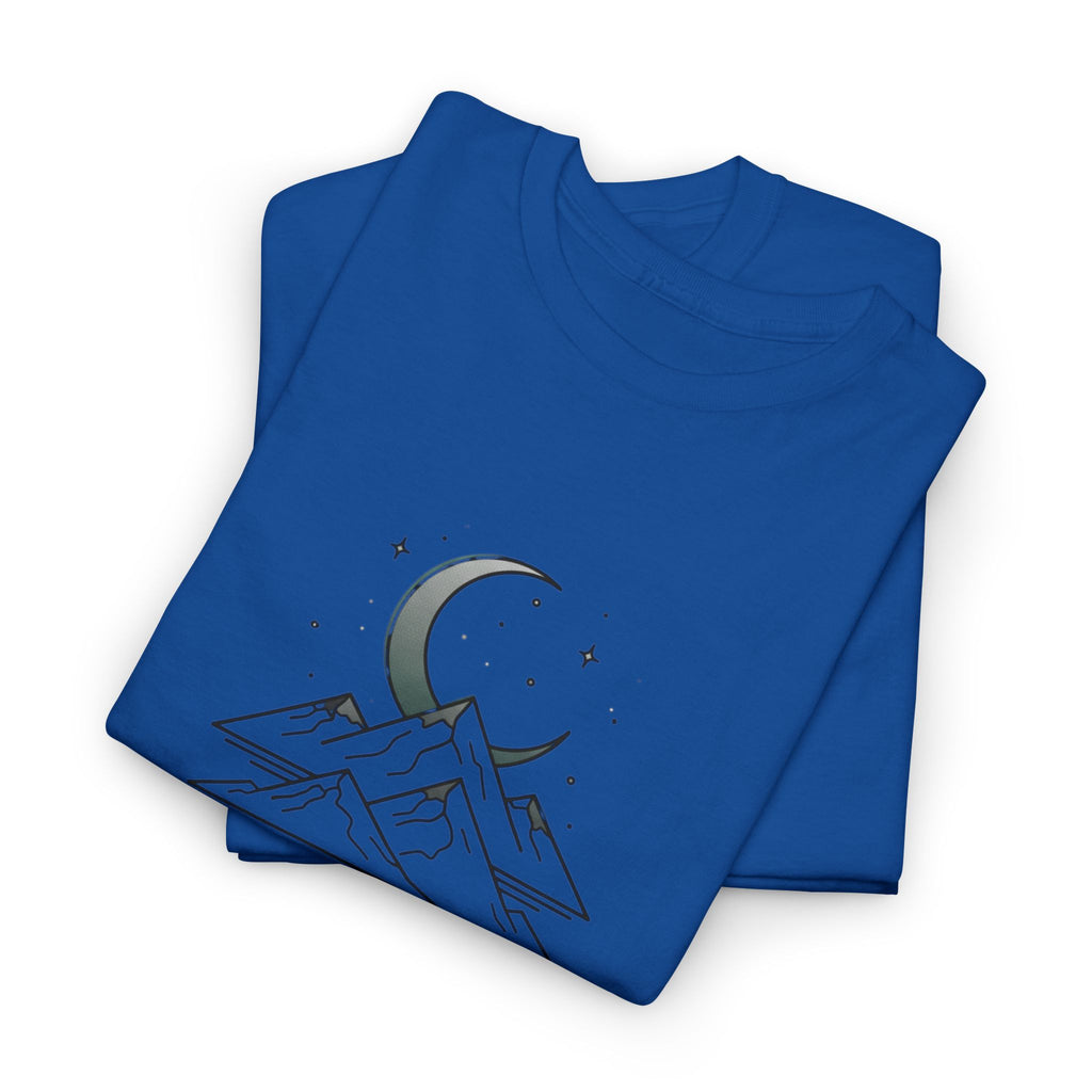 Mountain Moon Graphic Tee — "Danny's Creations Est. 2026" Minimalist Nature T-Shirt