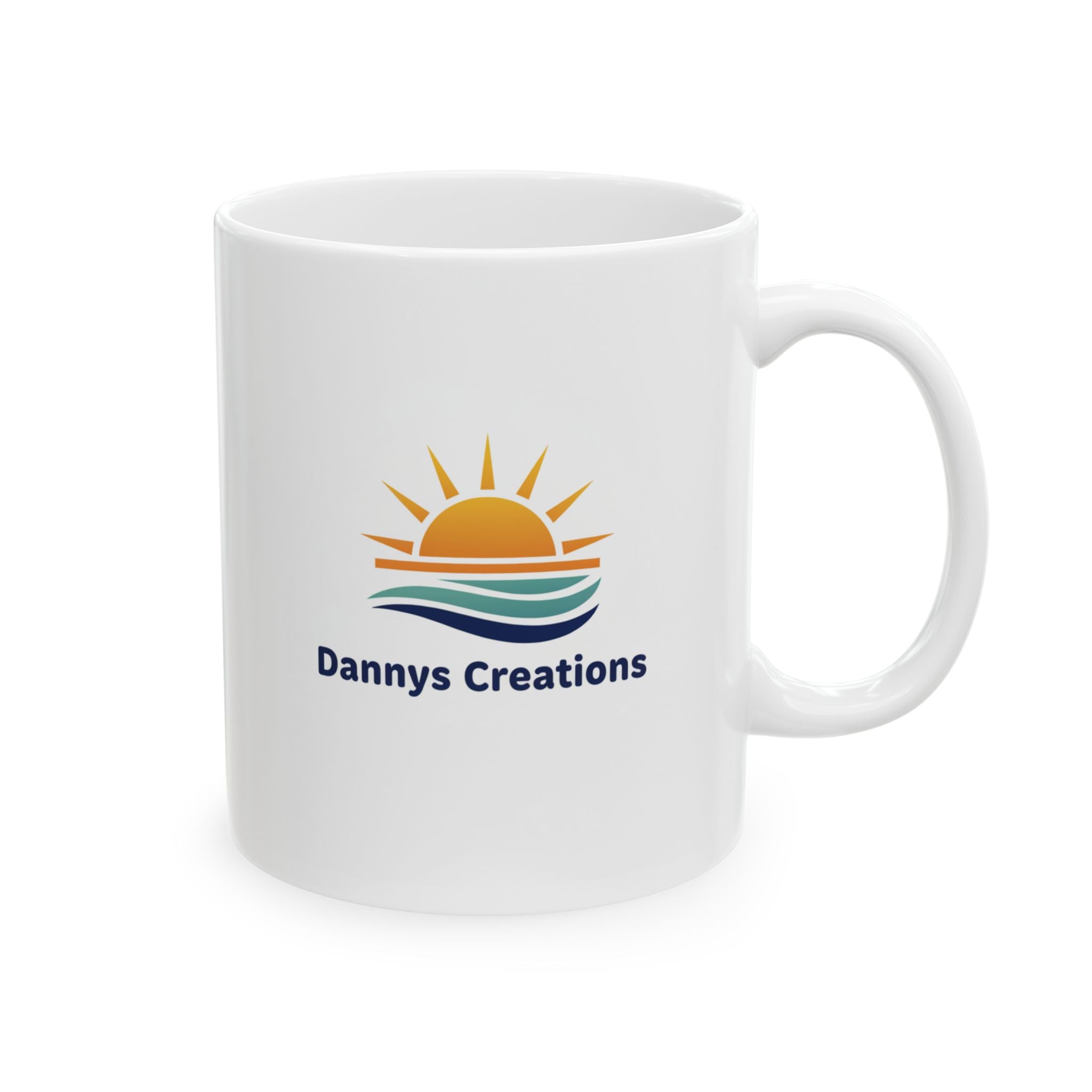 Sunrise Logo Ceramic Mug — Dannys Creations Coffee Cup (11oz )